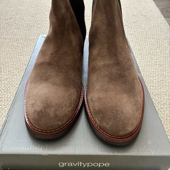 NEW. Gavity Pope. Ankle boot. Suede. Taupe. Size 43Eu/US 9.5-10. - Picture 1 of 3